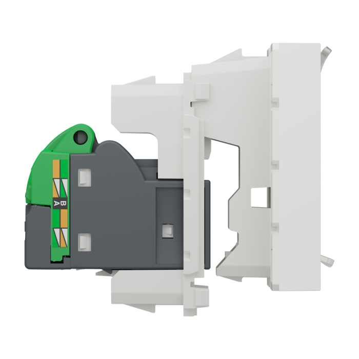 Мультимедійна розетка, 2 модулі, біла, Unica New, Schneider Electric [NU341118]