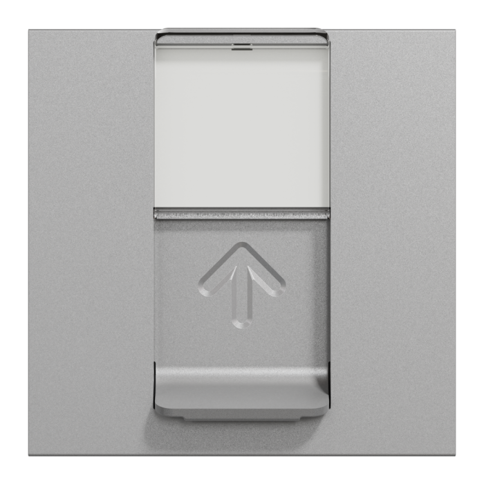 Мультимедійна розетка, 2 модулі, алюмінієва, Unica New, Schneider Electric [NU341130]