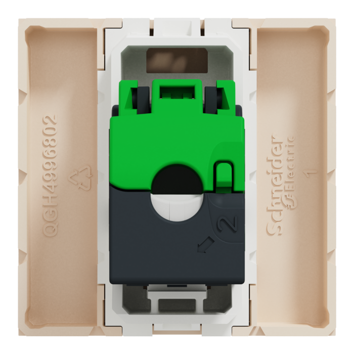 Мультимедійна розетка, 2 модулі, Unica New, Schneider Electric [NU341144]