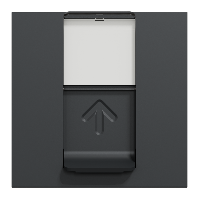 Мультимедійна розетка, 2 модулі, чорна, Unica New, Schneider Electric [NU341154]