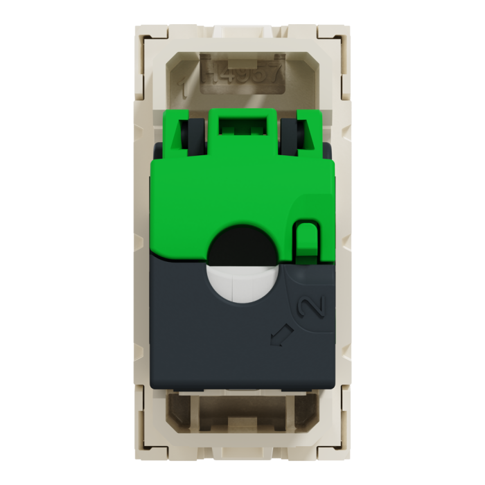 Мультимедійна розетка, 1 модуль, Unica New, Schneider Electric [NU341244]