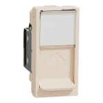 Мультимедійна розетка, 1 модуль, (S-One), Unica New - Schneider Electric [NU341244]