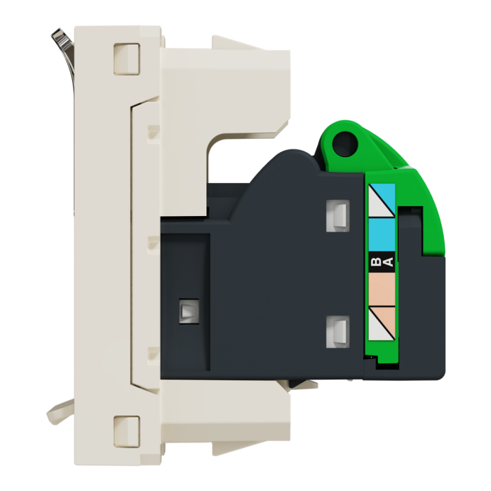 Мультимедійна розетка, 1 модуль, Unica New, Schneider Electric [NU341244]