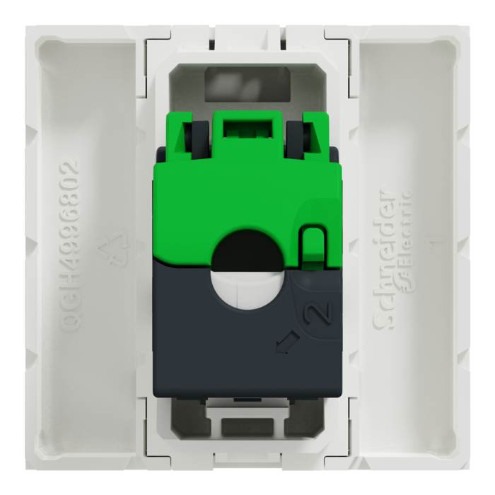 Мультимедійна розетка, 2 модулі, біла, Unica New, Schneider Electric [NU341318]