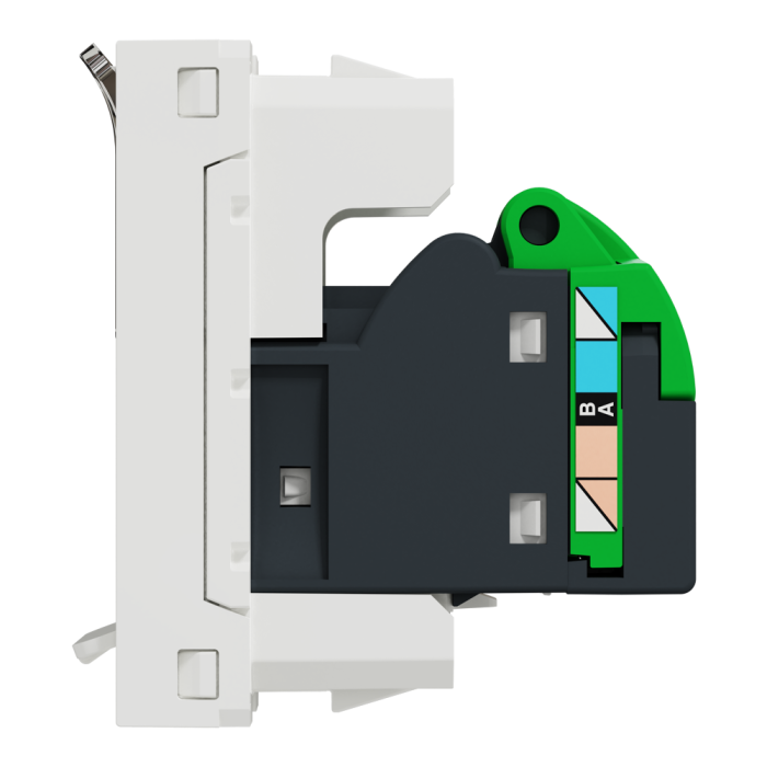 Мультимедійна розетка, 1 модуль, біла, Unica New, Schneider Electric [NU341418]