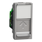 Мультимедійна розетка, 1 модуль, алюмінієва, Unica New, Schneider Electric [NU341430]