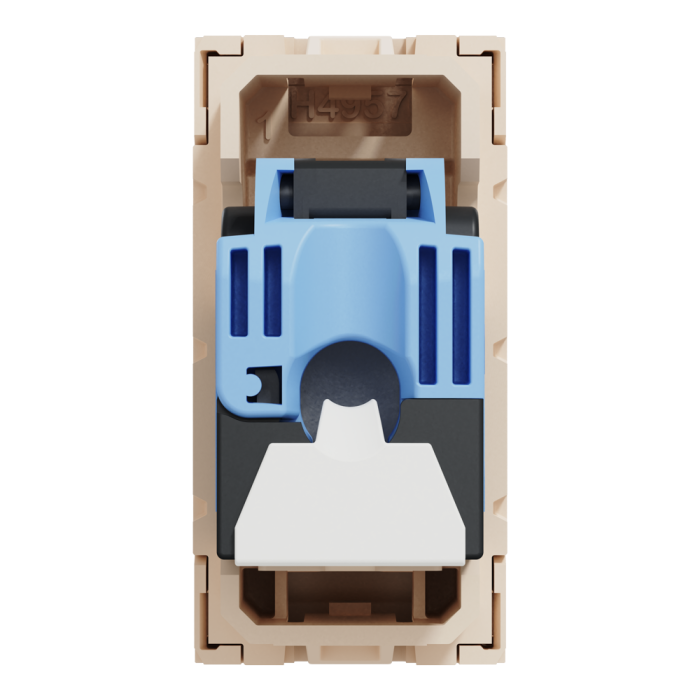 Мультимедійна розетка, 1 модуль, Unica New, Schneider Electric [NU341444]