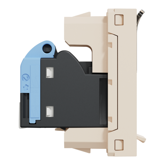 Мультимедійна розетка, 1 модуль, Unica New, Schneider Electric [NU341444]