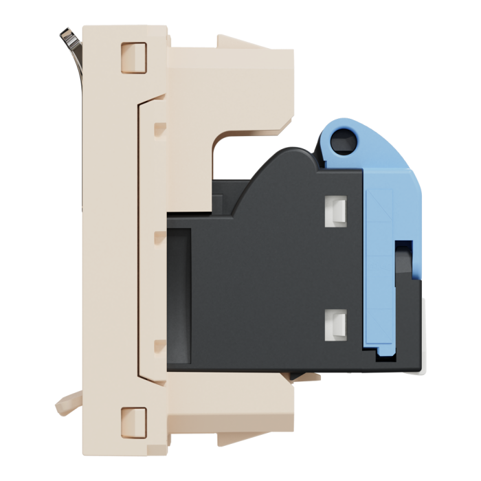Мультимедійна розетка, 1 модуль, Unica New, Schneider Electric [NU341444]