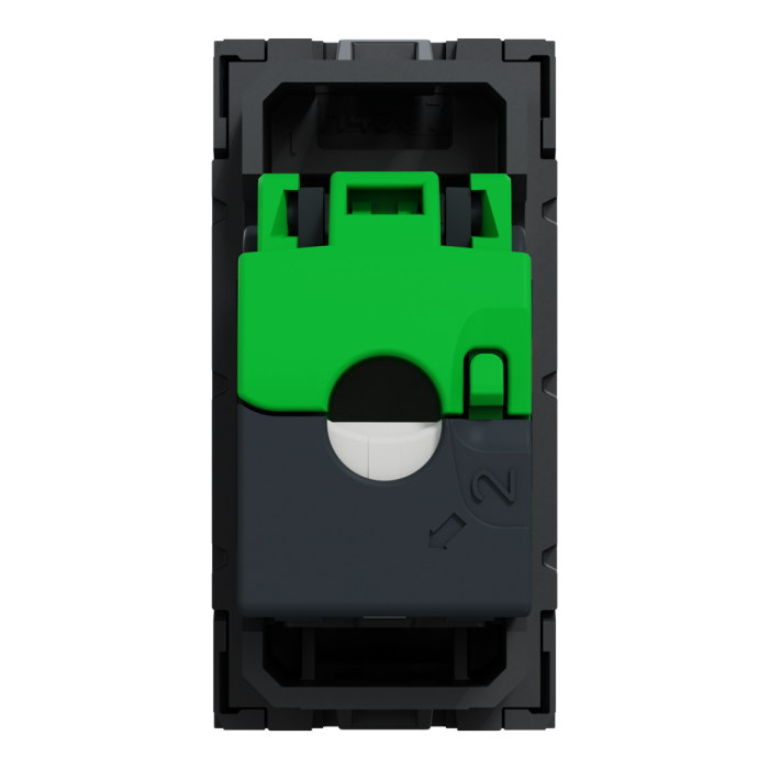 Мультимедійна розетка, 1 модуль, чорна, Unica New, Schneider Electric [NU341454]