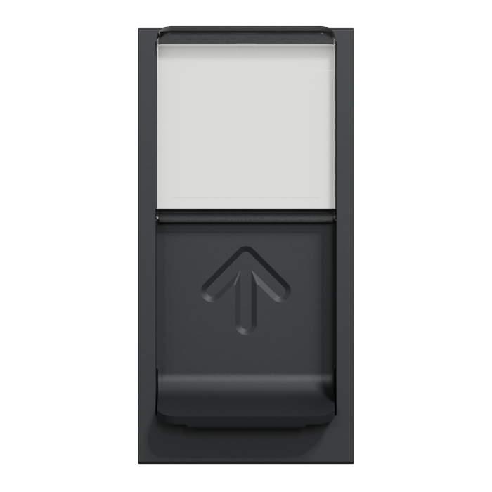 Мультимедійна розетка, 1 модуль, чорна, Unica New, Schneider Electric [NU341454]