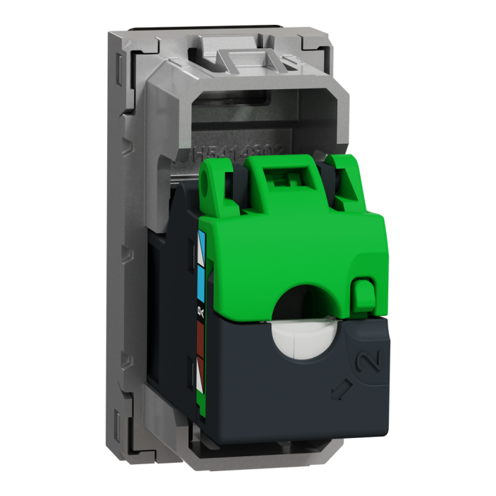 Мультимедійна розетка, 1 модуль, алюмінієва, Unica New, Schneider Electric [NU341630]