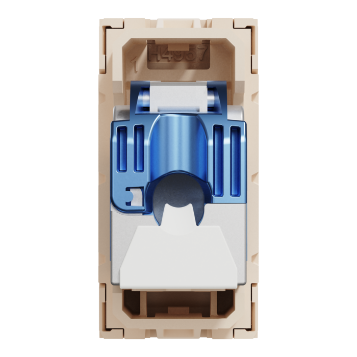 Мультимедійна розетка, 1 модуль, Unica New, Schneider Electric [NU341644]