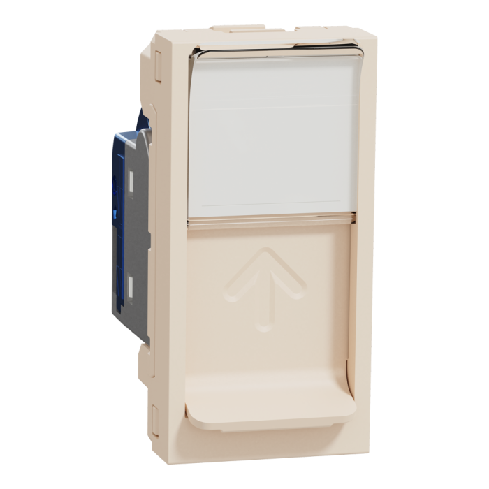 Мультимедійна розетка, 1 модуль, Unica New, Schneider Electric [NU341644]