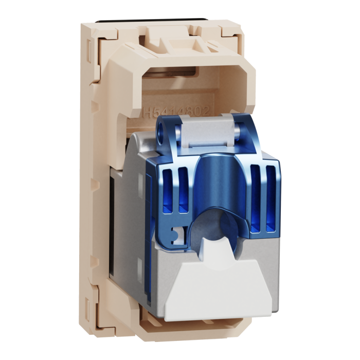 Мультимедійна розетка, 1 модуль, Unica New, Schneider Electric [NU341644]