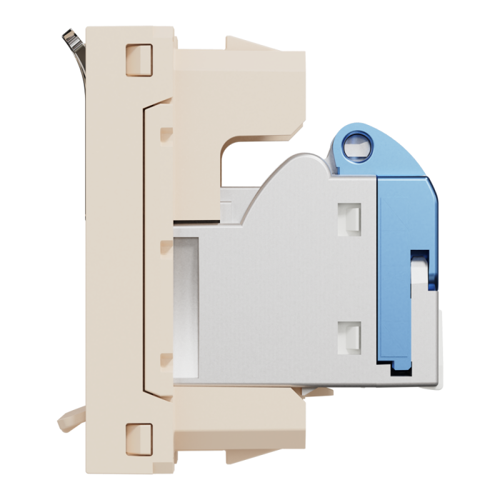 Мультимедійна розетка, 1 модуль, Unica New, Schneider Electric [NU341644]
