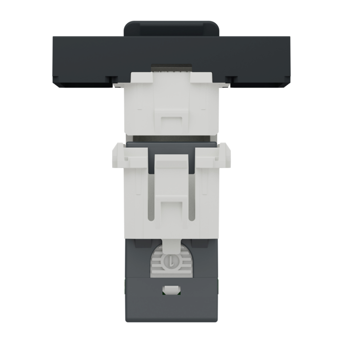 Мультимедійна розетка, 2 модулі, чорна, Unica New, Schneider Electric [NU341754]