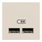 USB розетка, 2 модулі, Unica New, Schneider Electric [NU341844]