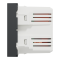 USB розетка, 2 модулі, чорна, Unica New, Schneider Electric [NU341854]
