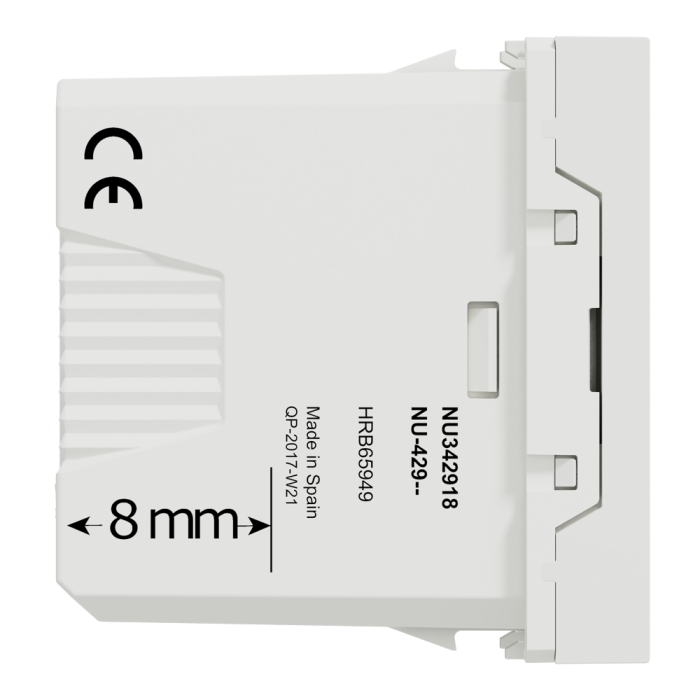Роз'єм USB, 1 модуль, білий, Unica New, Schneider Electric [NU342918]