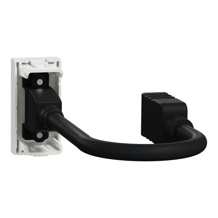 HDMI розетка, 1 модуль, біла, Unica New, Schneider Electric [NU343018]