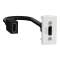 HDMI розетка, 1 модуль, біла, Unica New, Schneider Electric [NU343018]