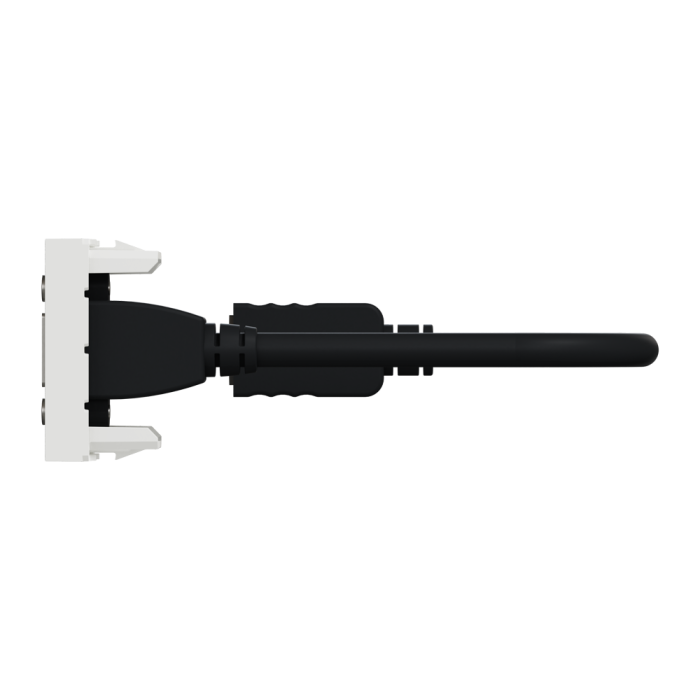HDMI розетка, 1 модуль, біла, Unica New, Schneider Electric [NU343018]