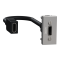 HDMI розетка, 1 модуль, алюмінієва, Unica New, Schneider Electric [NU343030]
