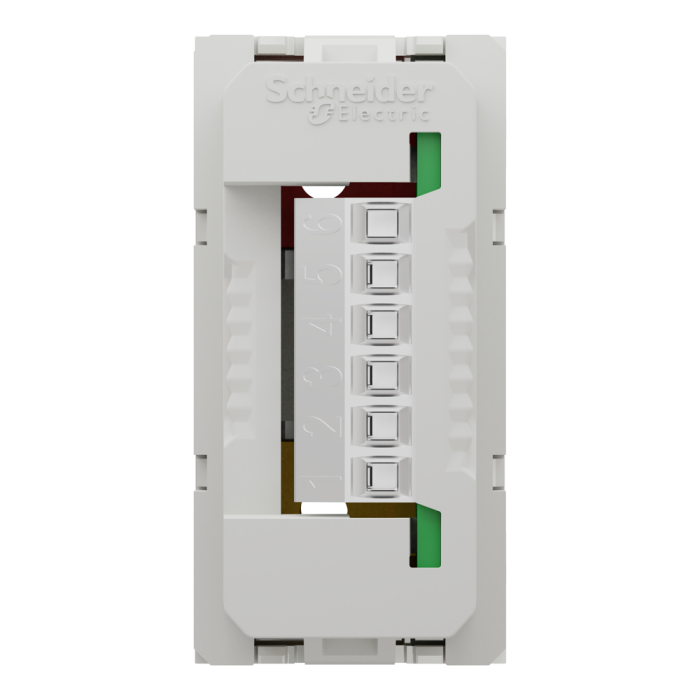 Аудіо / відео розетка, 1 модуль, біла, Unica New, Schneider Electric [NU343118]