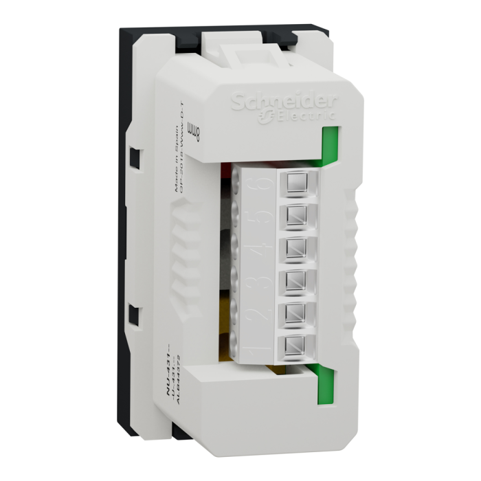 Аудіо / відео розетка, 1 модуль, чорна, Unica New, Schneider Electric [NU343154]