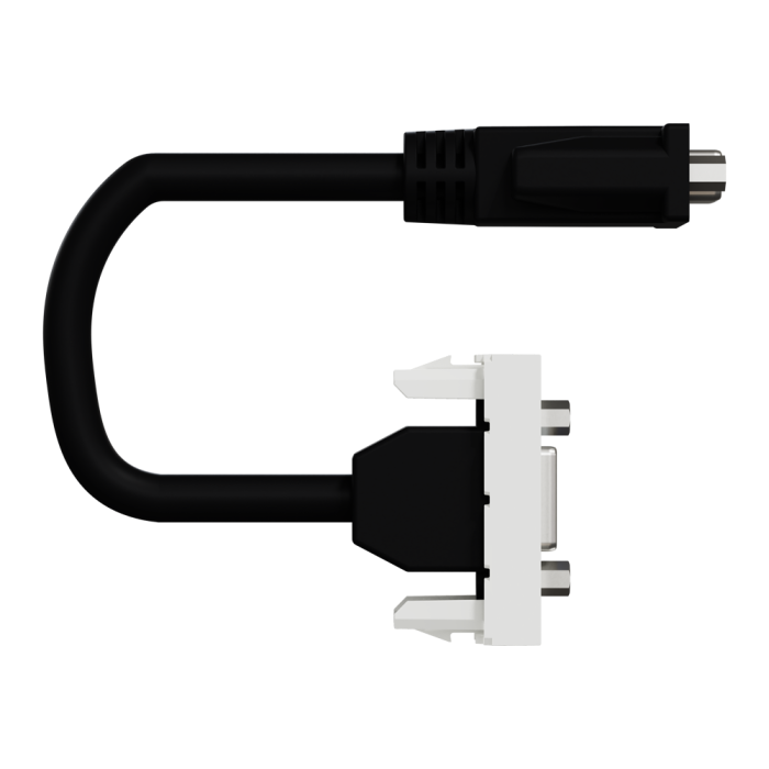 Відеорозетка, 1 модуль, біла, Unica New, Schneider Electric [NU343218]