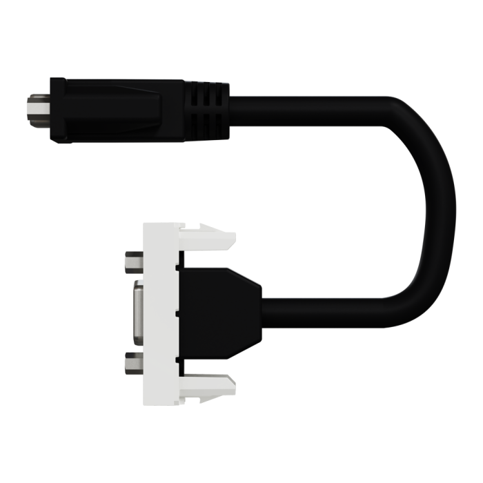 Відеорозетка, 1 модуль, біла, Unica New, Schneider Electric [NU343218]