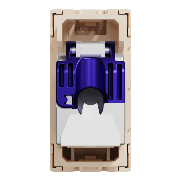 Мультимедійна розетка, 1 модуль, Unica New, Schneider Electric [NU344844]
