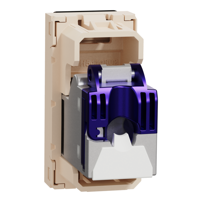 Мультимедійна розетка, 1 модуль, Unica New, Schneider Electric [NU344844]