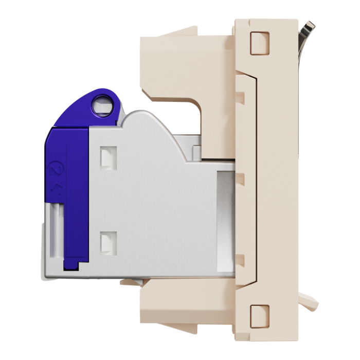 Мультимедійна розетка, 1 модуль, Unica New, Schneider Electric [NU344844]
