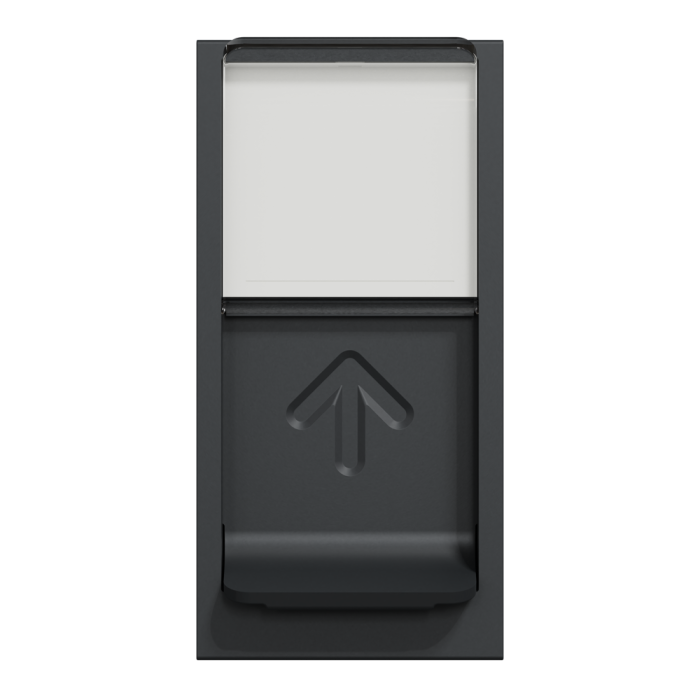 Мультимедійна розетка, 1 модуль, чорна, Unica New, Schneider Electric [NU344854]