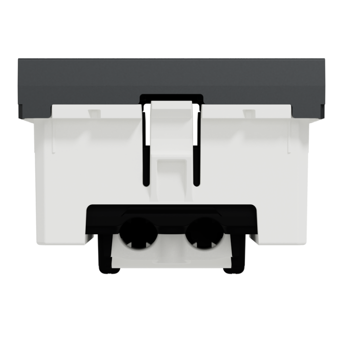 Роз'єм TV / fm, 2 модулі, чорний, Unica New, Schneider Electric [NU345154]