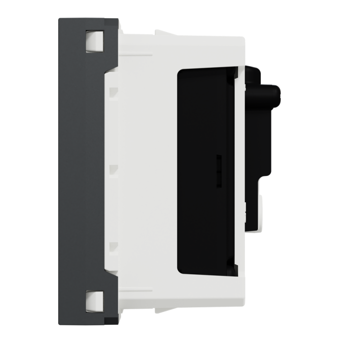Роз'єм TV / fm, 2 модулі, чорний, Unica New, Schneider Electric [NU345154]