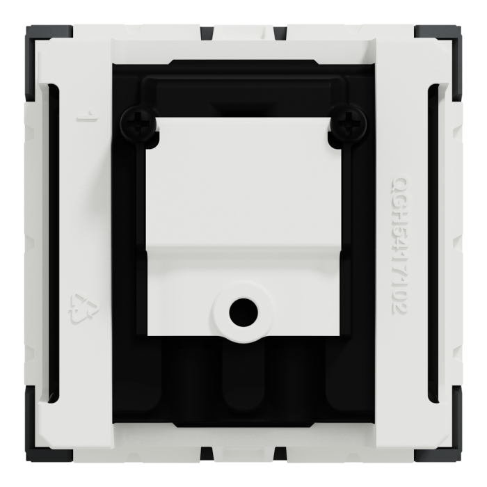 Роз'єм TV / fm, 2 модулі, чорний, Unica New, Schneider Electric [NU345254]