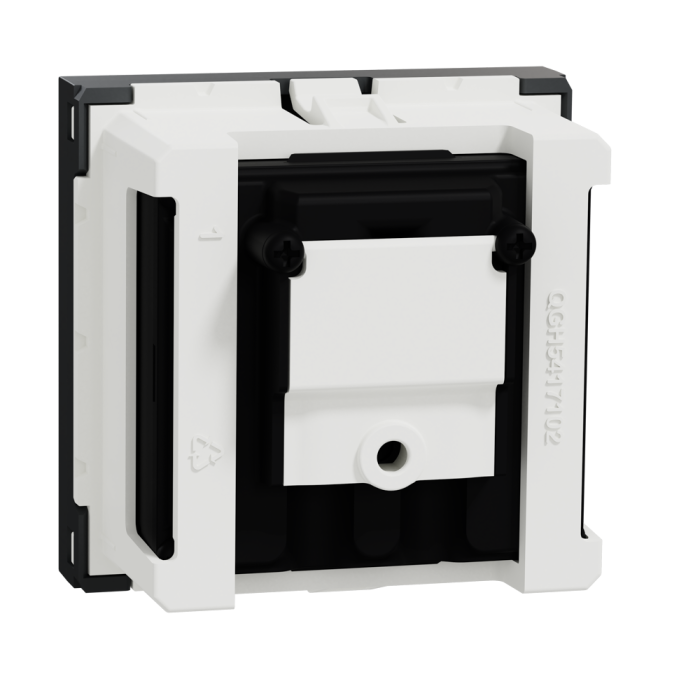 Роз'єм TV / fm, 2 модулі, чорний, Unica New, Schneider Electric [NU345254]