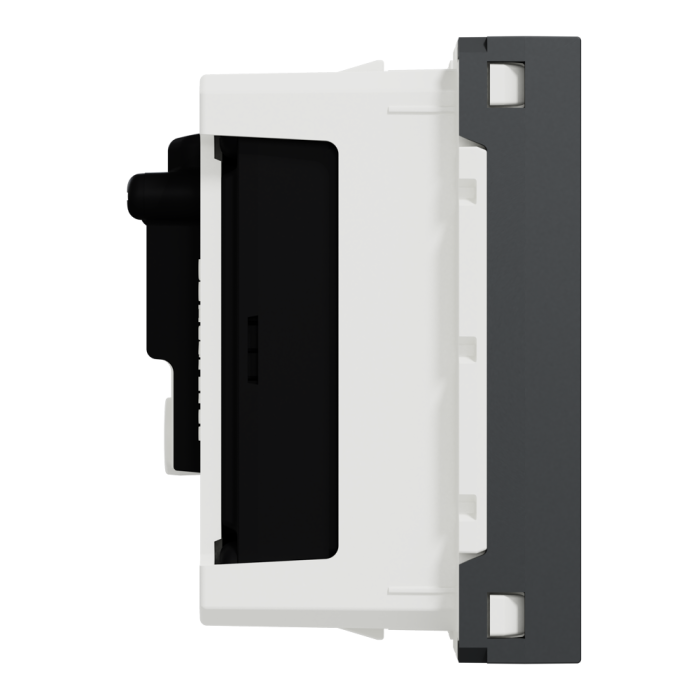 Роз'єм TV / fm, 2 модулі, чорний, Unica New, Schneider Electric [NU345254]