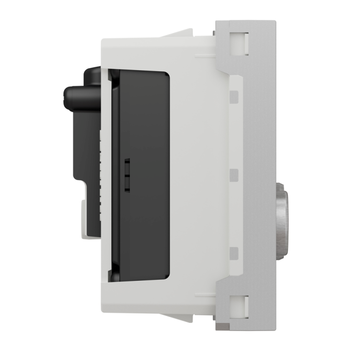 Гніздо r-TV / SAT, 2 модулі, алюмінієвий, Unica New, Schneider Electric [NU345430]