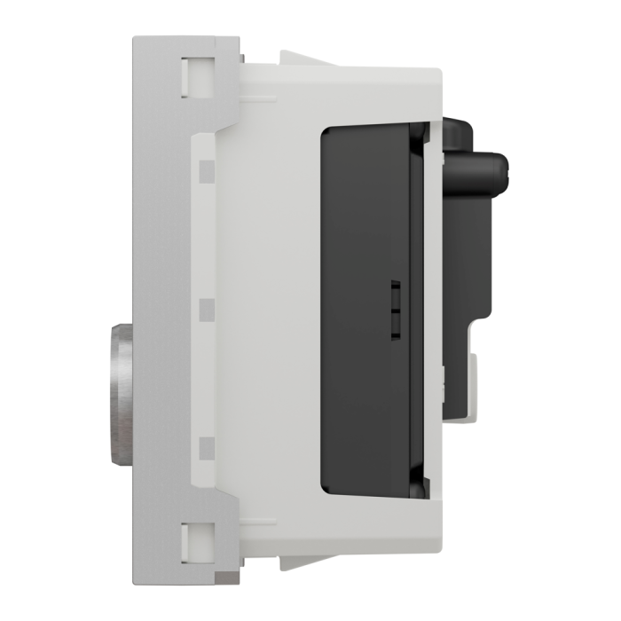 Гніздо r-TV / SAT, 2 модулі, алюмінієвий, Unica New, Schneider Electric [NU345430]