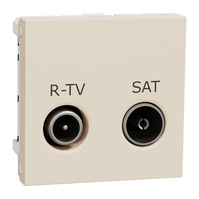 Гніздо r-TV / SAT, 2 модулі, Unica New, Schneider Electric [NU345444]