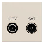 Гніздо r-TV / SAT, 2 модулі, Unica New - Schneider Electric [NU345444]