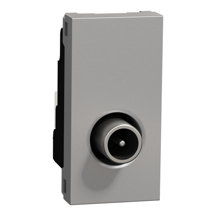 TV розетка, 1 модуль, алюмінієва, Unica New, Schneider Electric [NU346130]