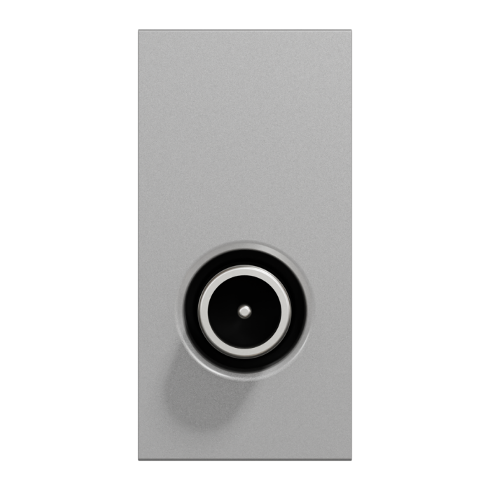 TV розетка, 1 модуль, алюмінієва, Unica New, Schneider Electric [NU346130]