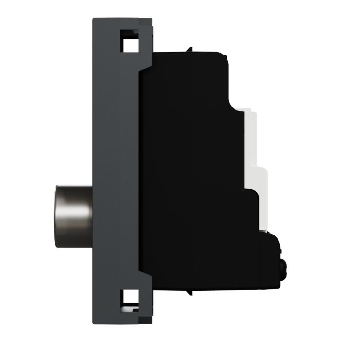 TV розетка, 1 модуль, чорна, Unica New, Schneider Electric [NU346154]