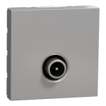 TV розетка, алюмінієва, 2 модулі, Unica New - Schneider Electric [NU346230]