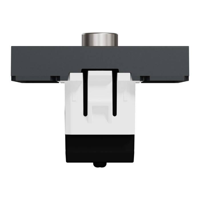 TV розетка, 2 модулі, чорна, Unica New, Schneider Electric [NU346254]